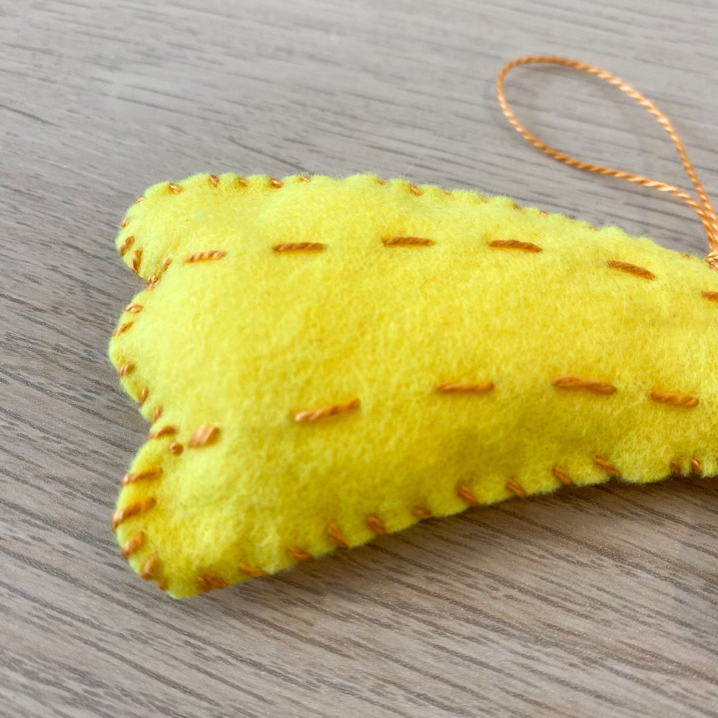 Flying star - handmade Christmas ornament