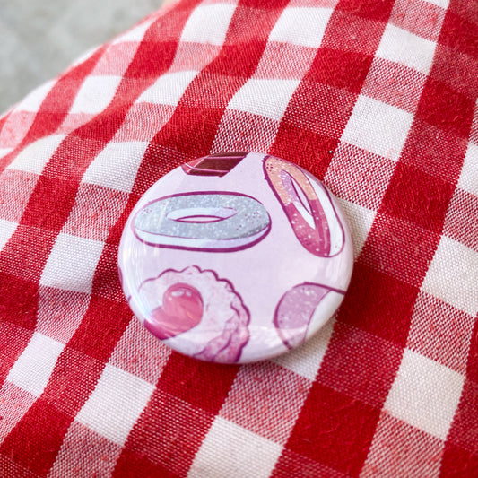 Yummy Candy | Sweets Illustration Button Pin