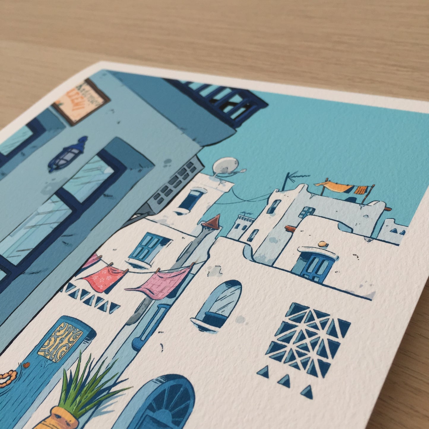 Part of the print where we only have the houses