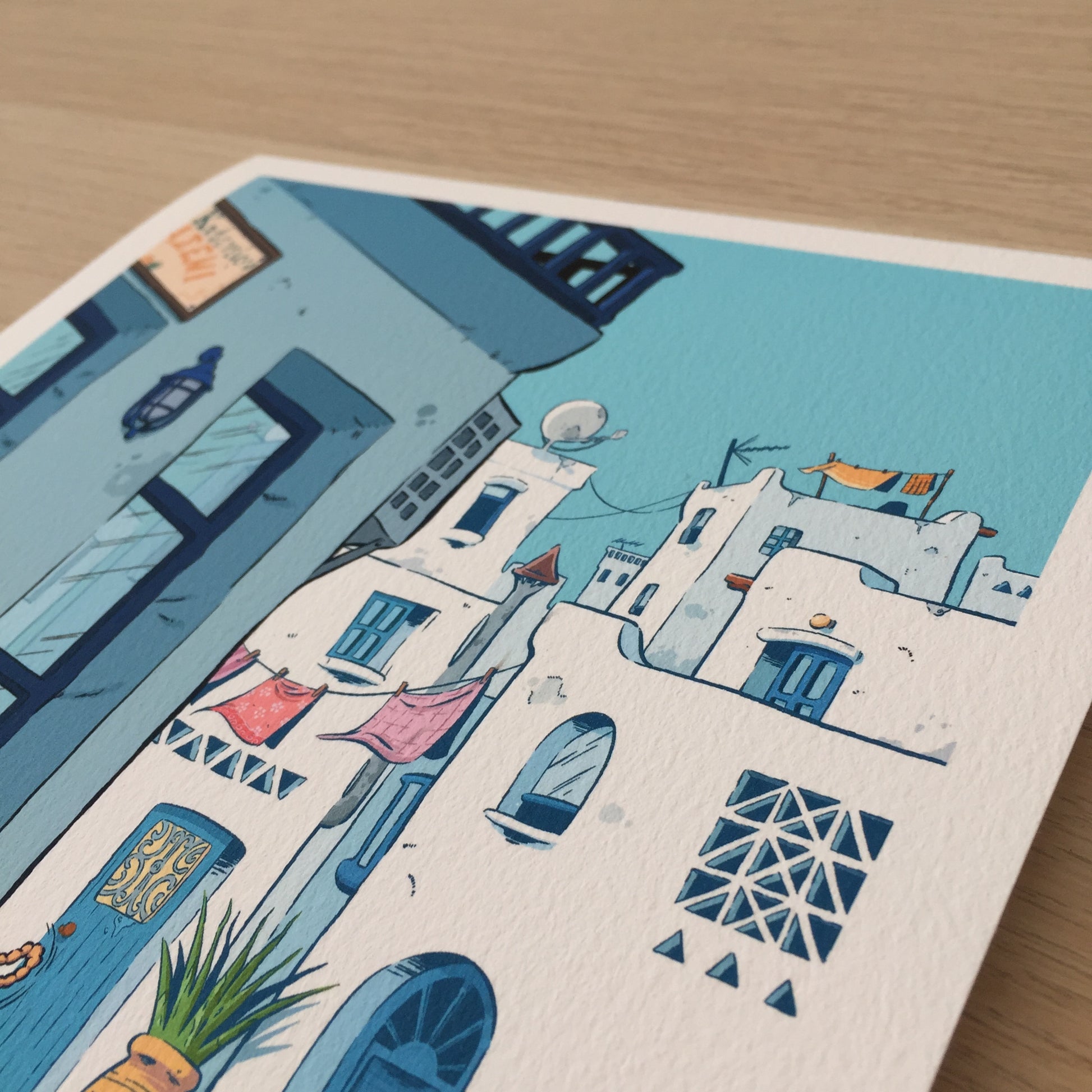 Part of the print where we only have the houses