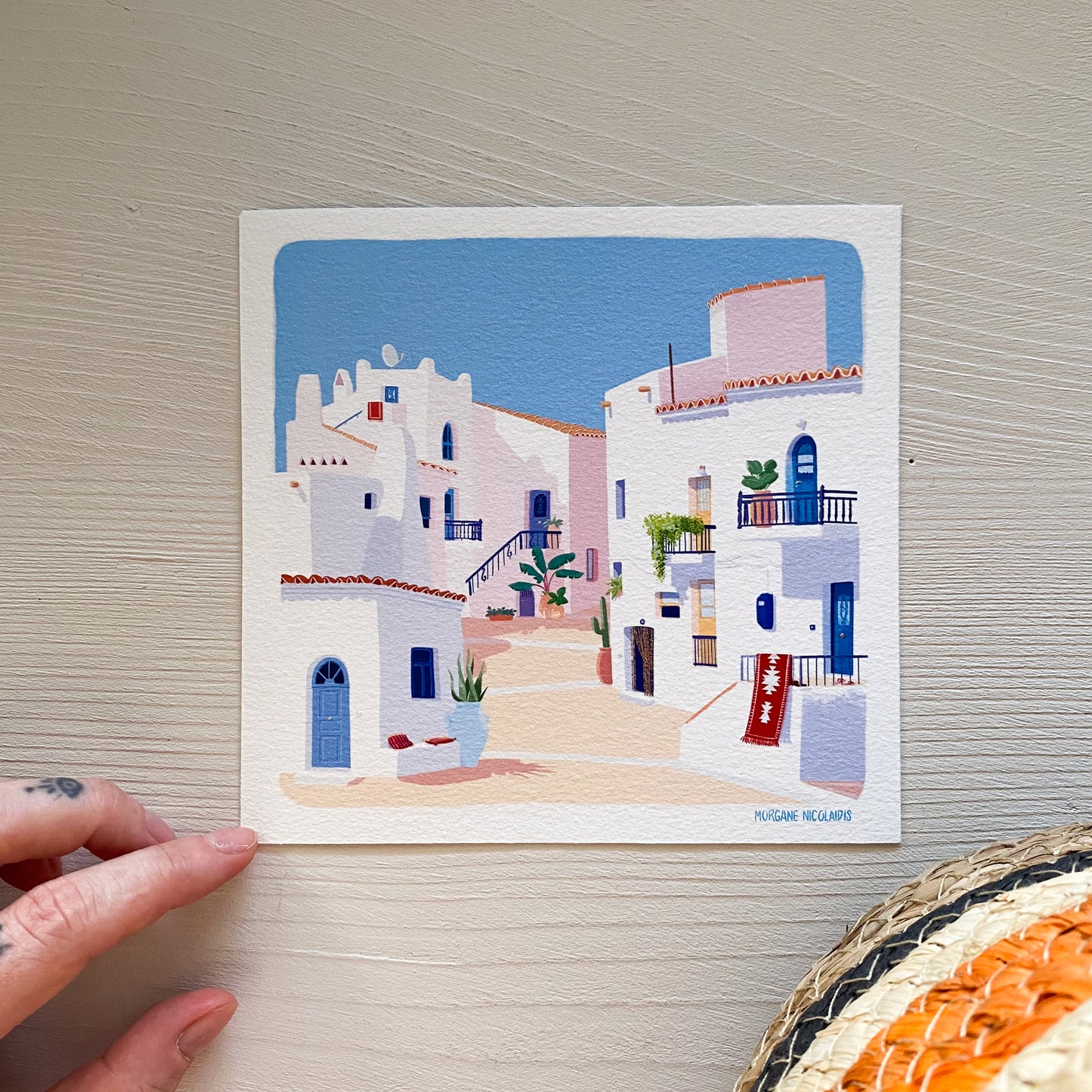 Evening Nap, Traditional Village - ART PRINT
