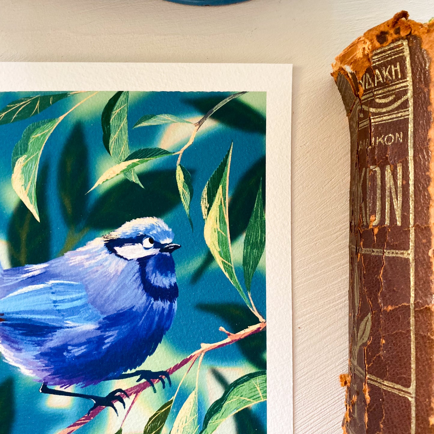 The Little Blue Bird - Mini Print
