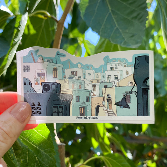 Cycladic village - STICKER