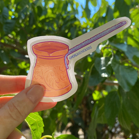 The traditional coffee pot ! - STICKER