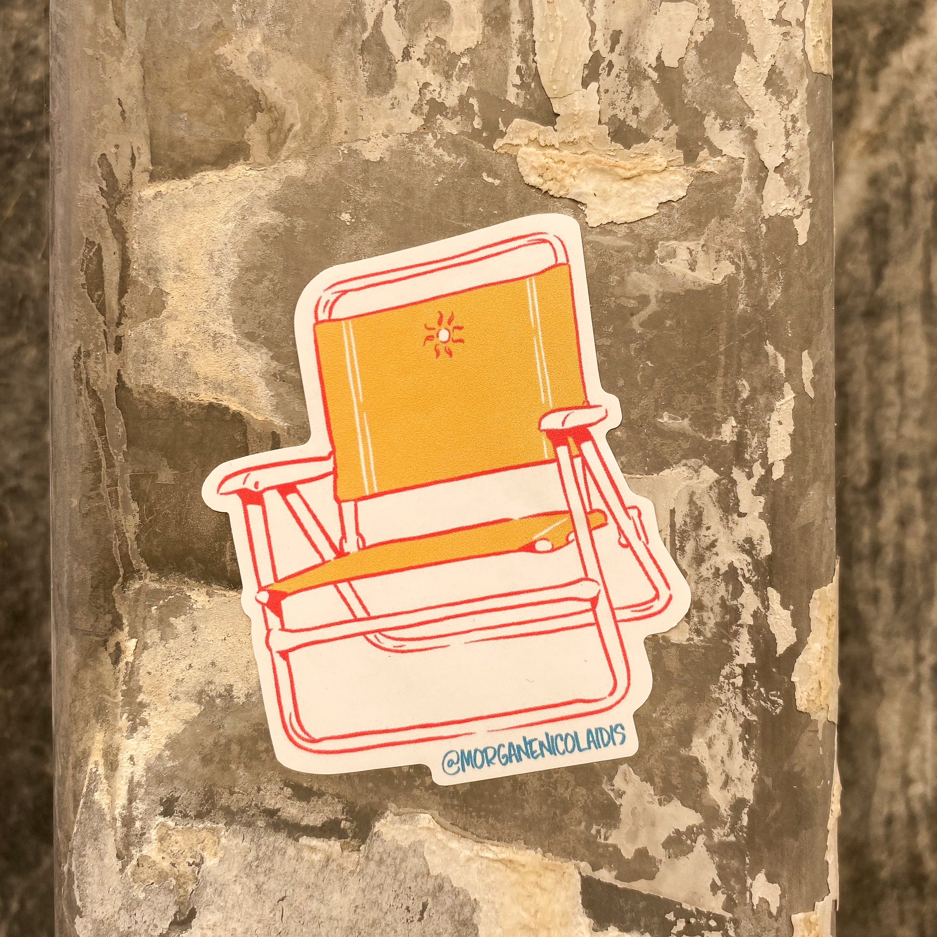 Beach Chair - STICKER - Morgane Nicolaidis