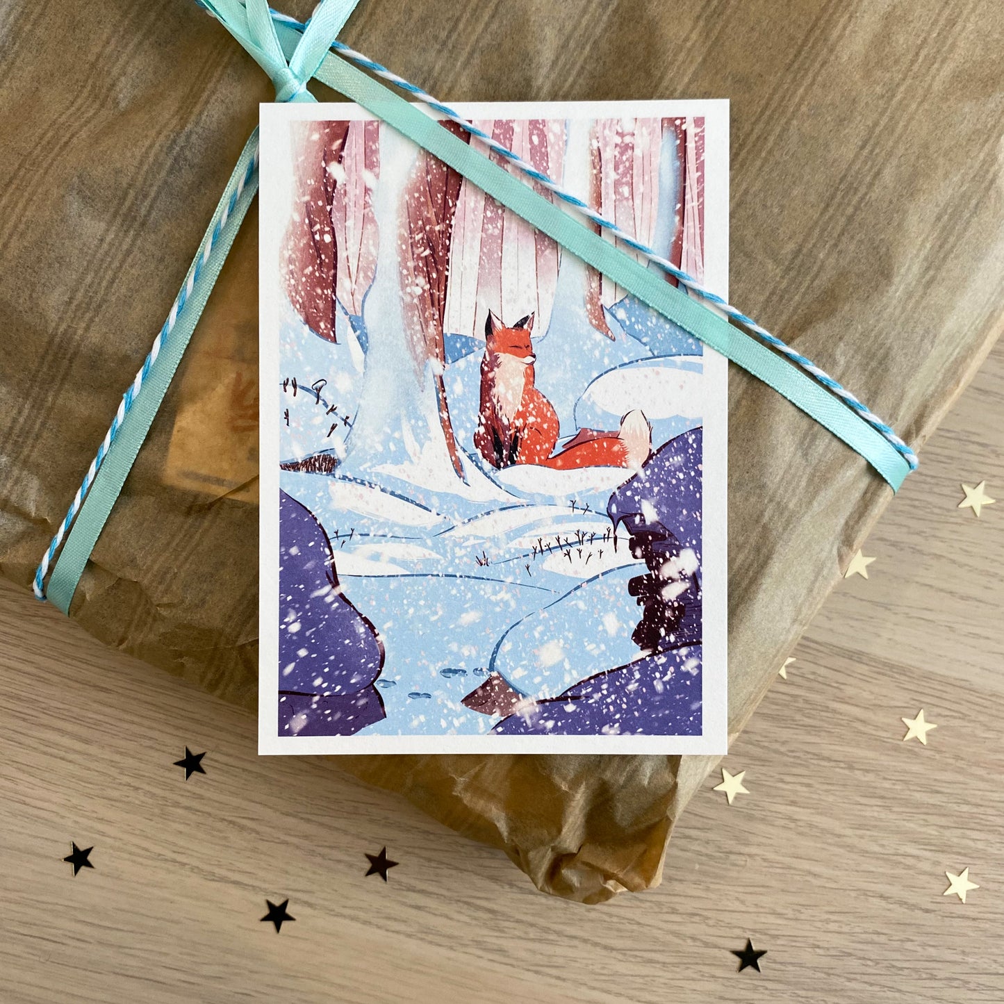 The Fox and the snowstorm - Christmas card