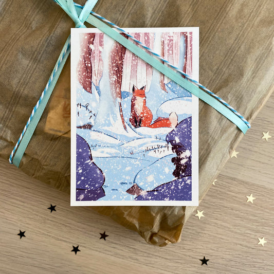 The Fox and the snowstorm - Christmas card