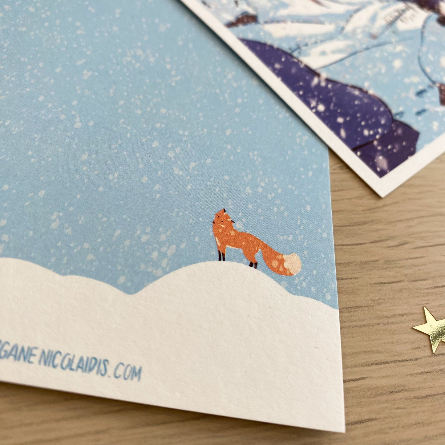 The Fox and the snowstorm - Christmas card