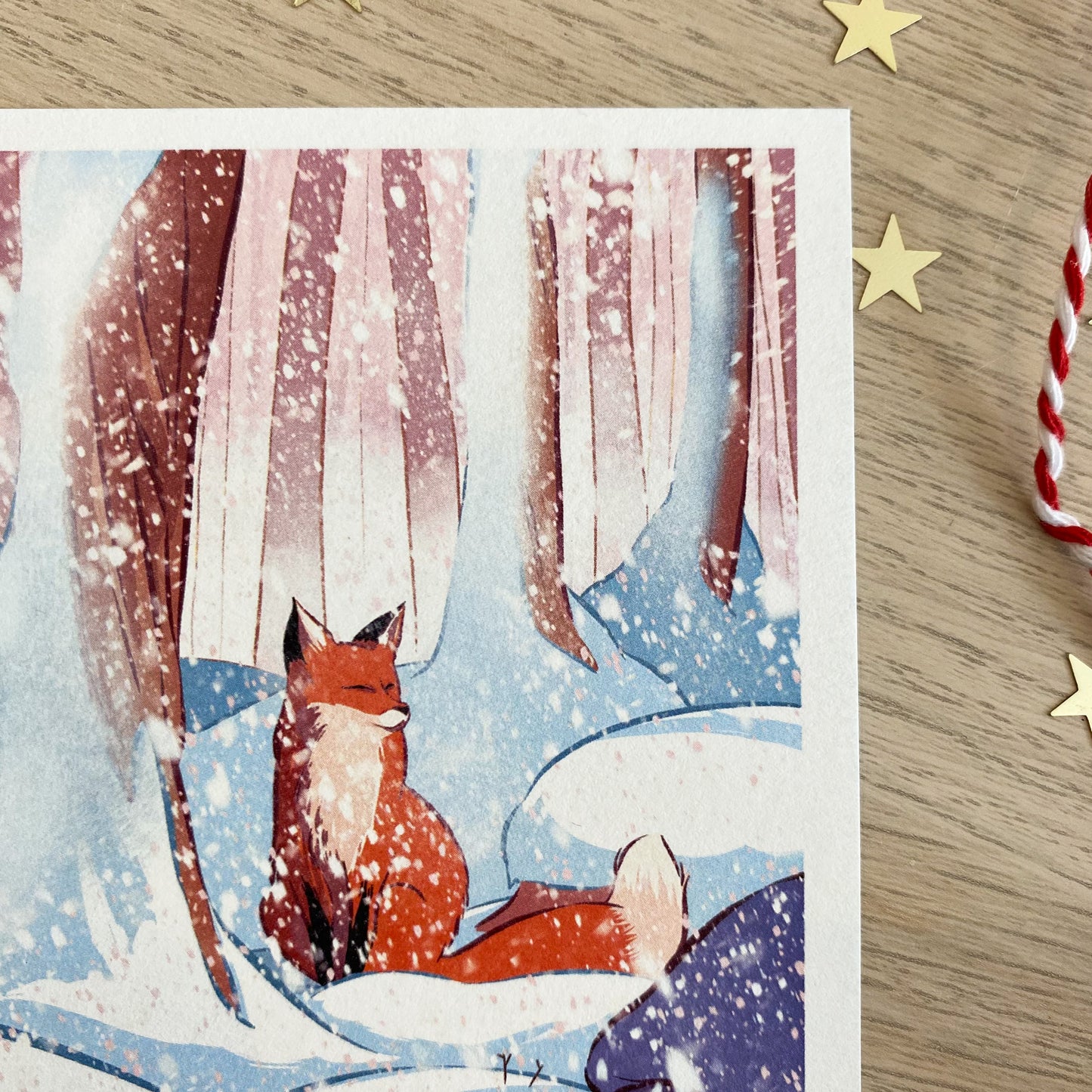 The Fox and the snowstorm - Christmas card