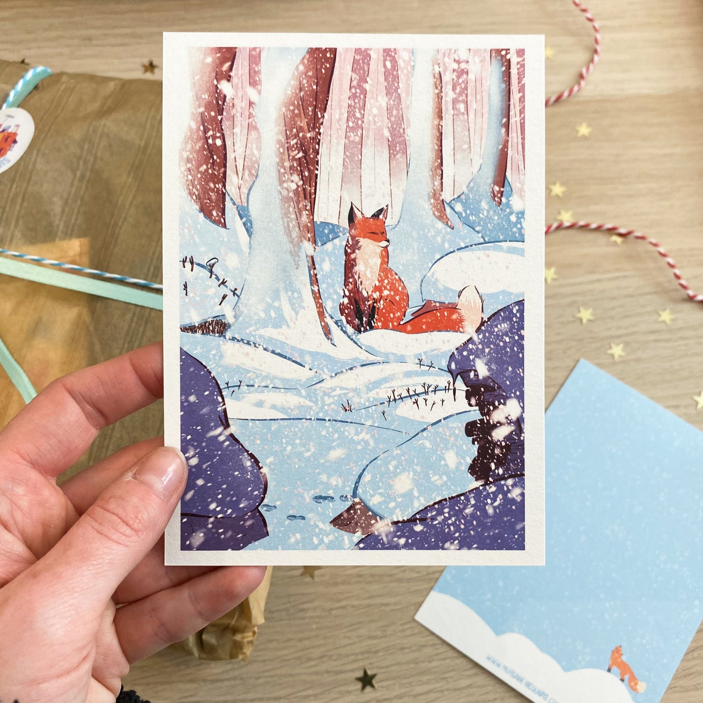 The Fox and the snowstorm - Christmas card