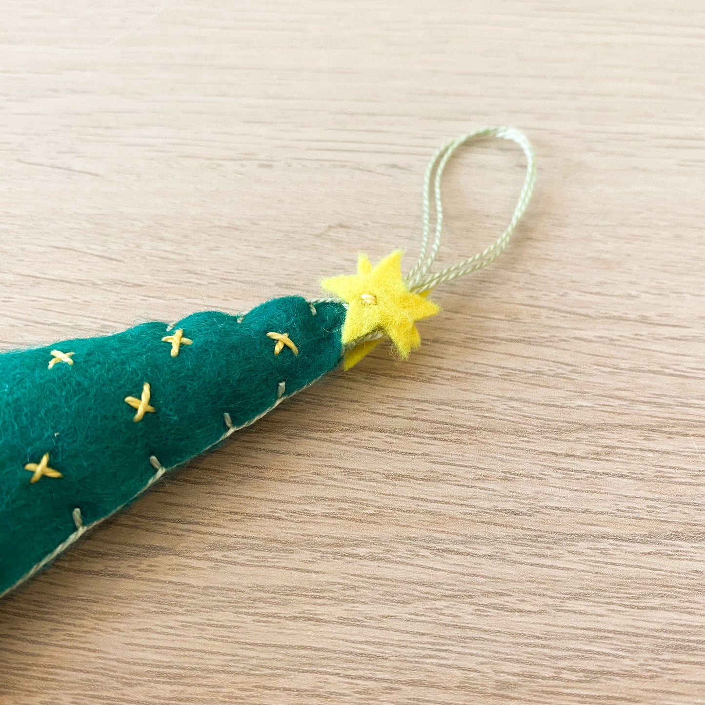 Cute tree with stars ! - handmade Christmas ornament