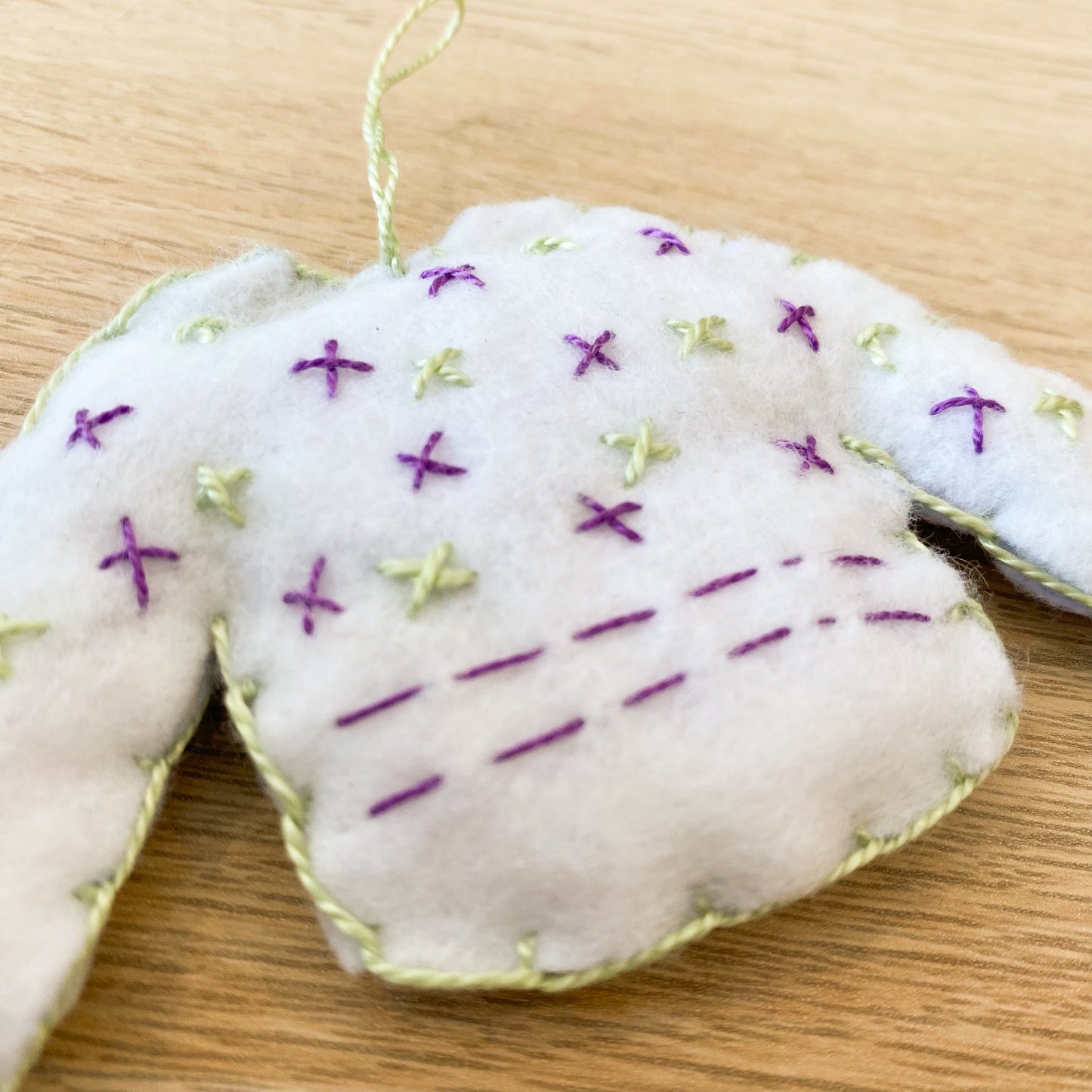 White sweater ! - handmade Christmas ornament