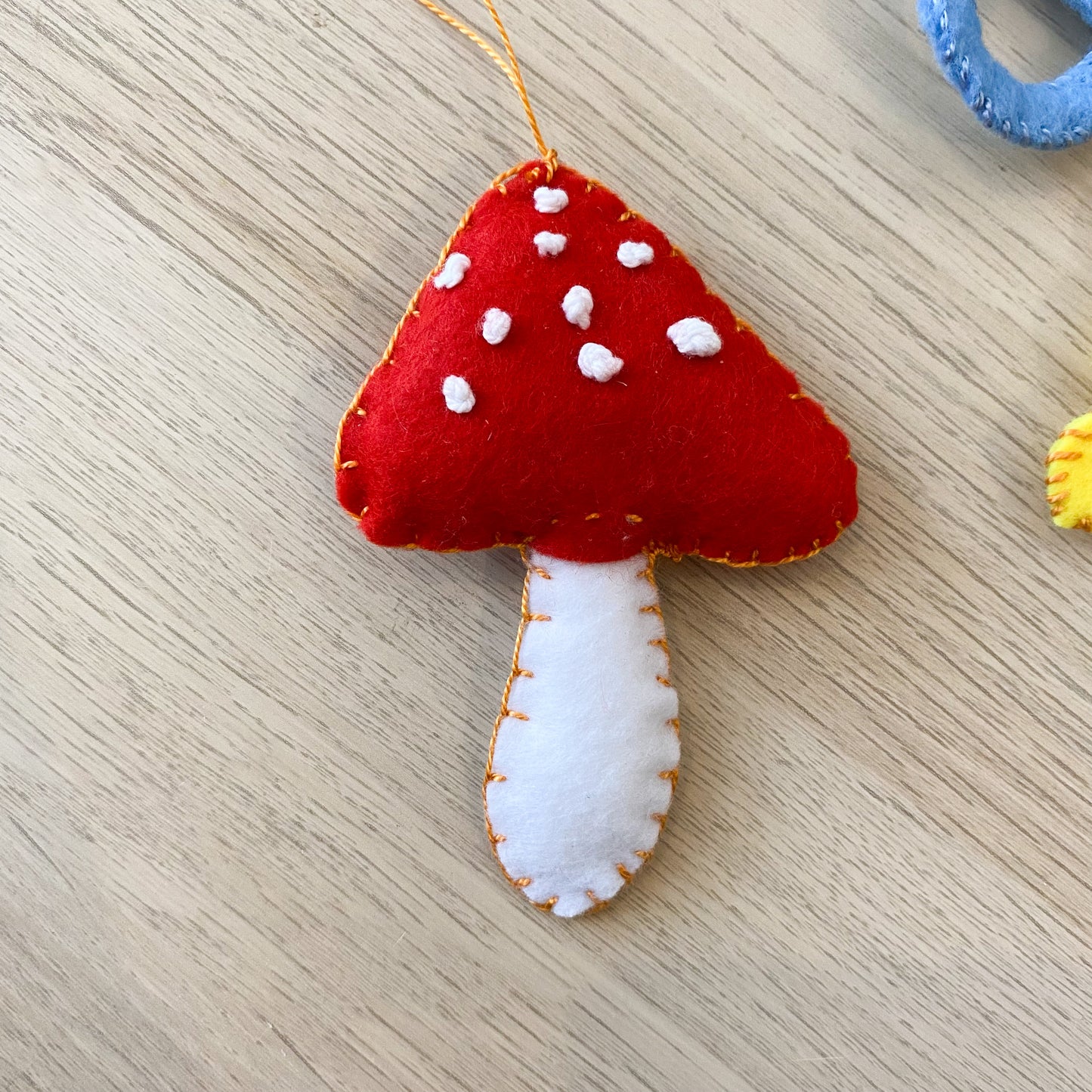Amanita mushroom ! - handmade Christmas ornament