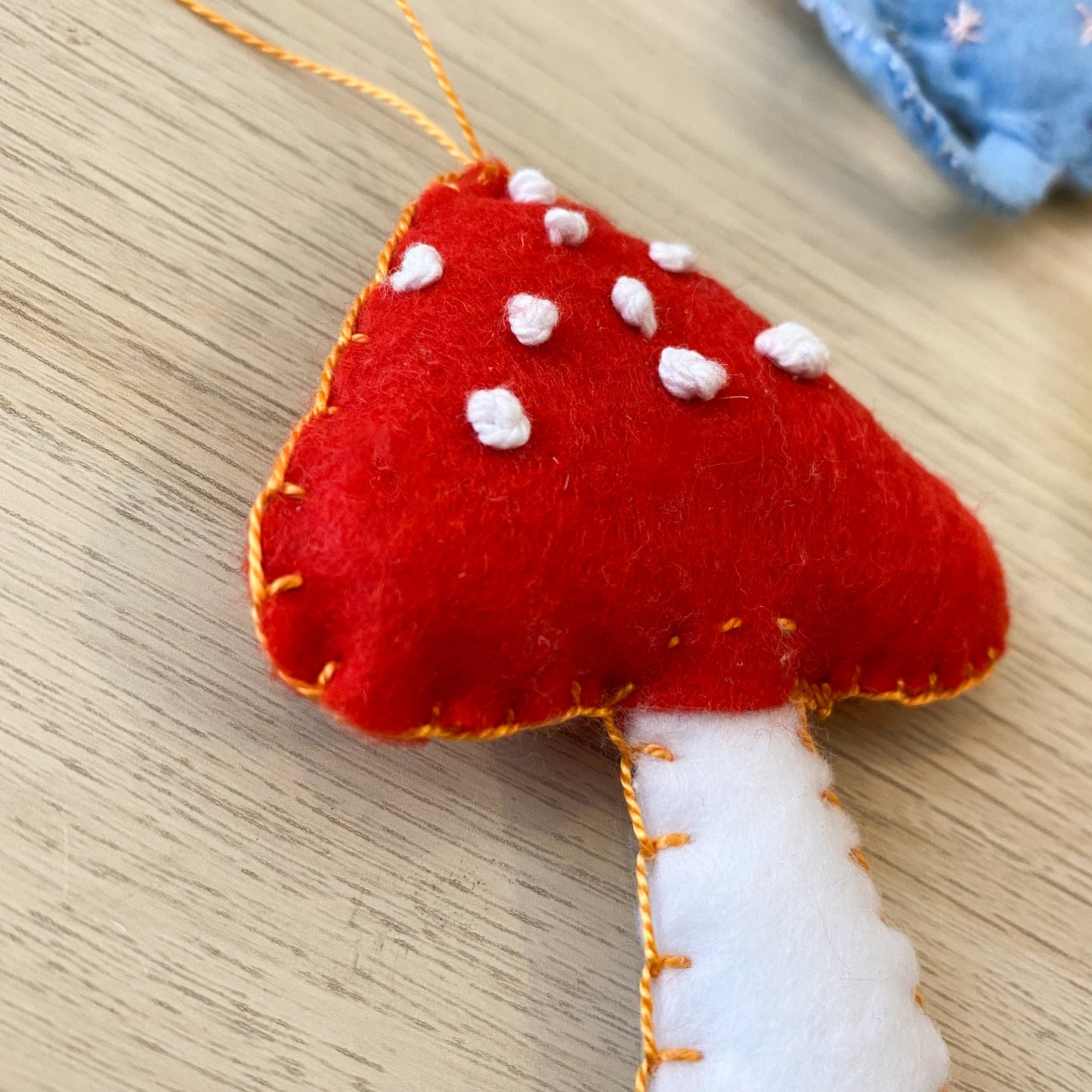 Amanita mushroom ! - handmade Christmas ornament