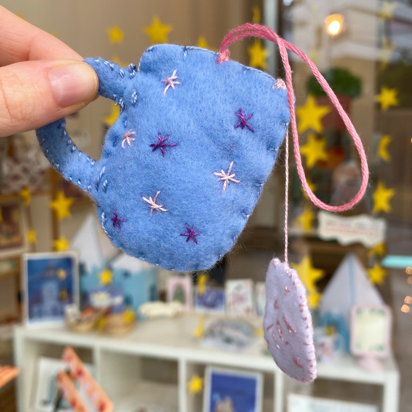 Tea Cup - handmade Christmas ornament