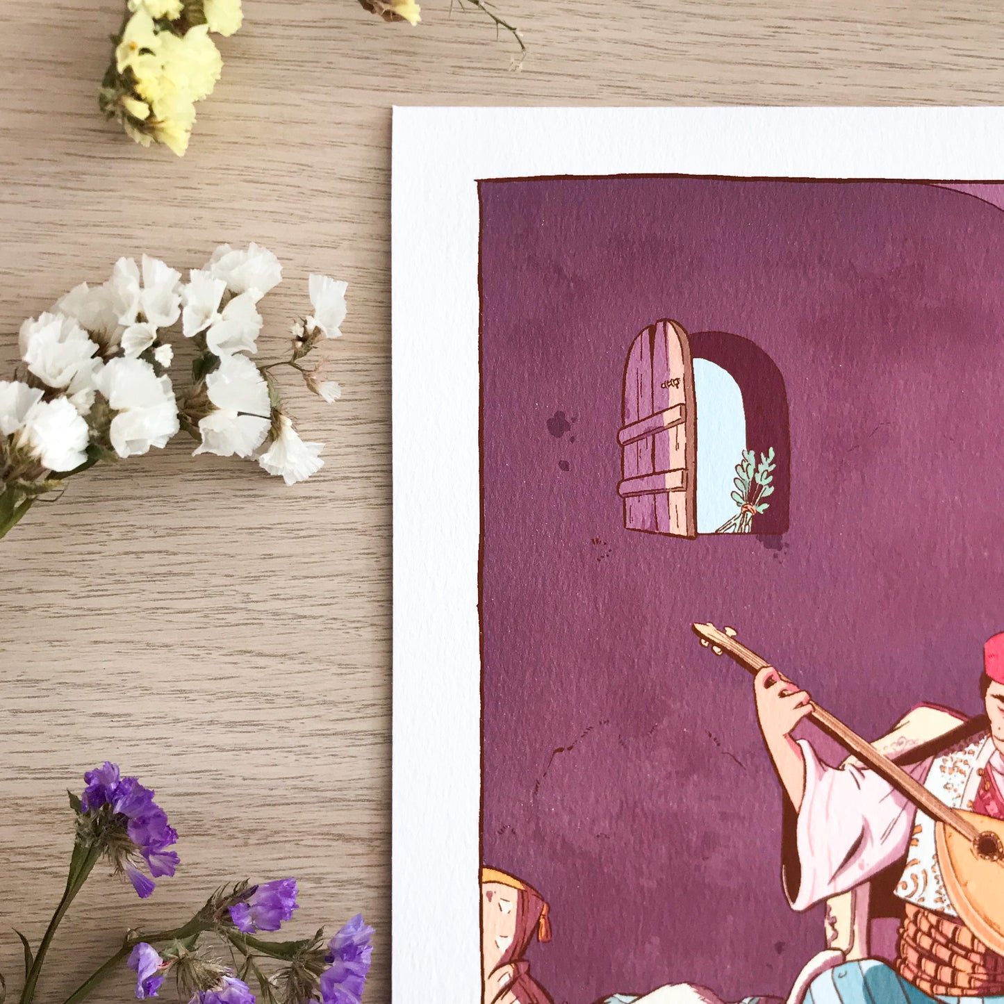 The Balkan Man & His Cat - ART PRINT