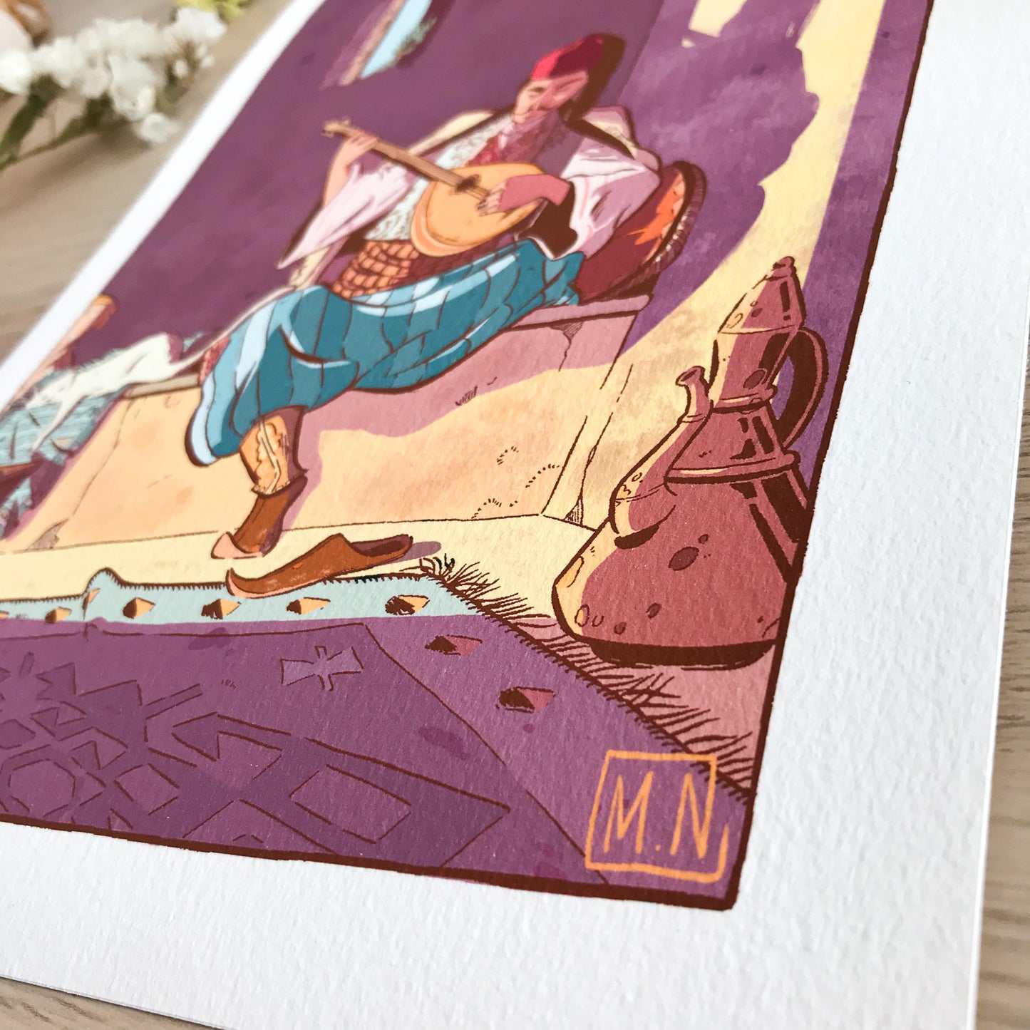The Balkan Man & His Cat - ART PRINT