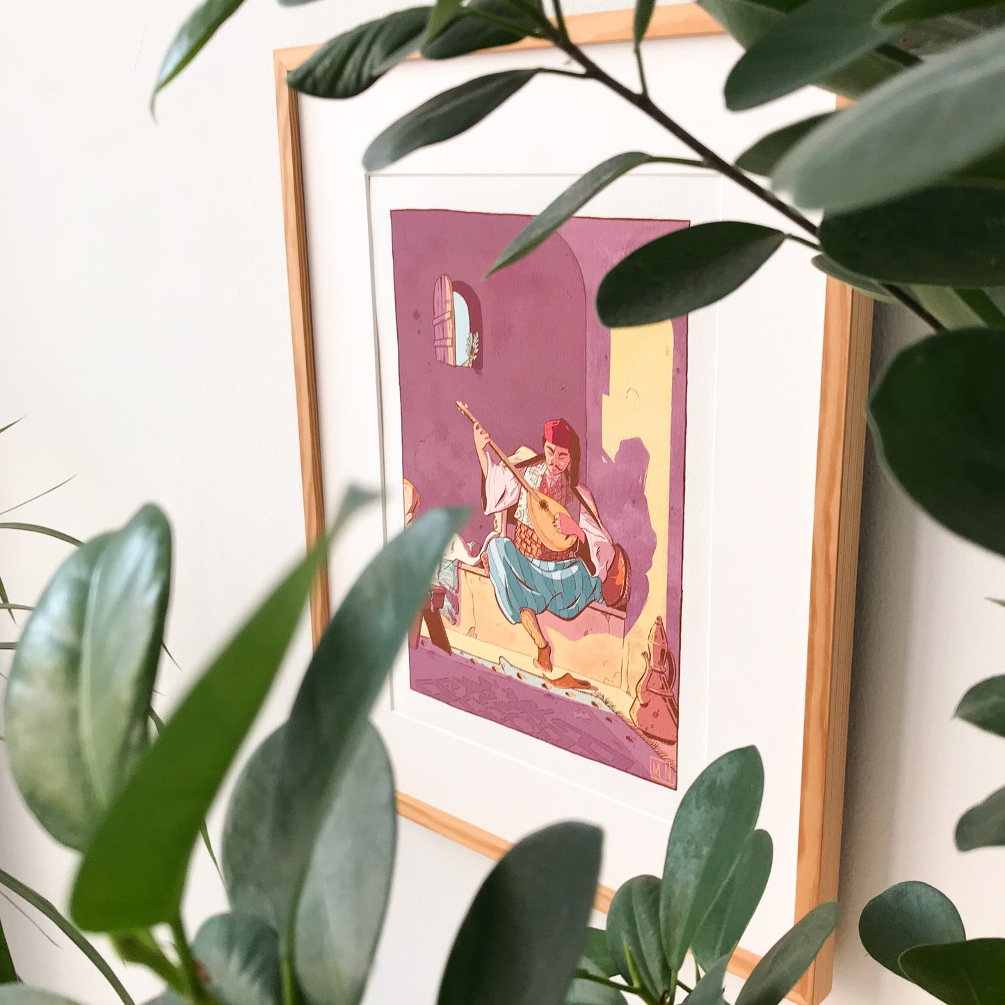 The Balkan Man & His Cat - ART PRINT