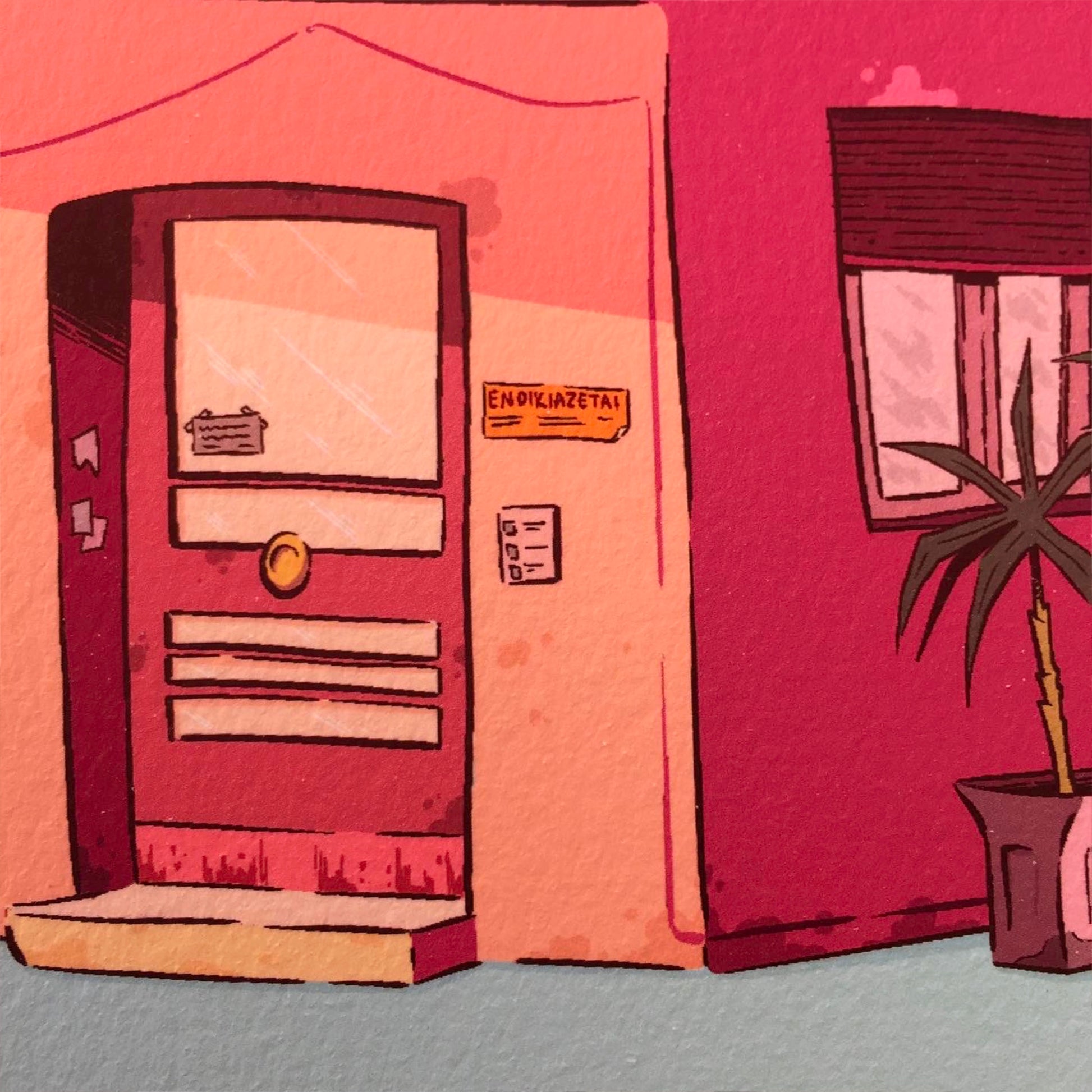close up of an advertisement for apartment for rent