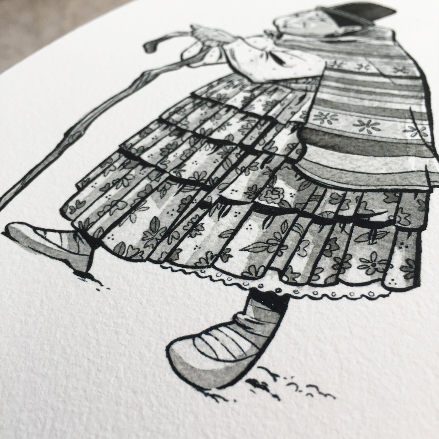 The Bolivian Grandma - Art Print